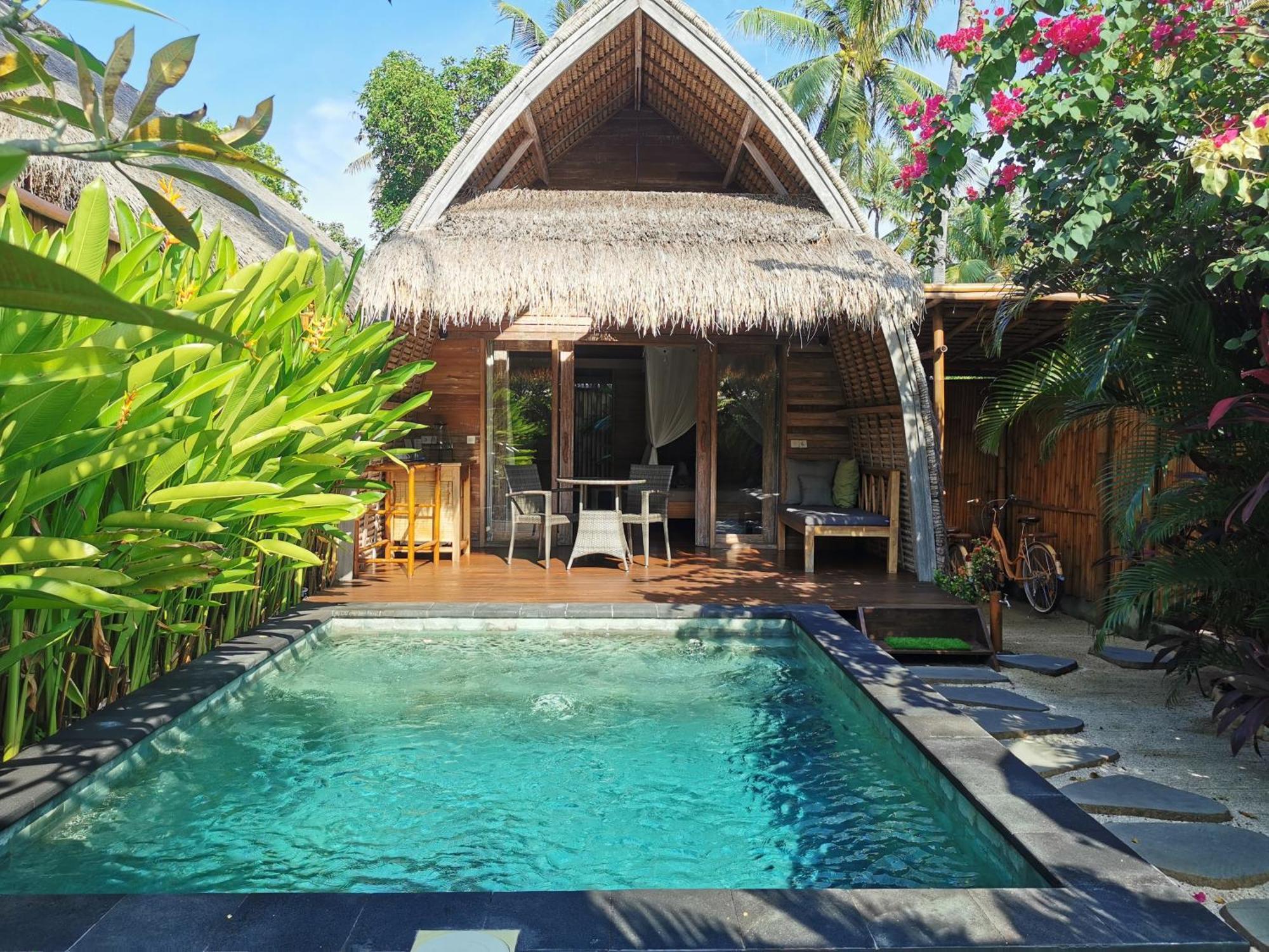 Anahata - Tropical Private Villas Gili Air Bagian luar foto